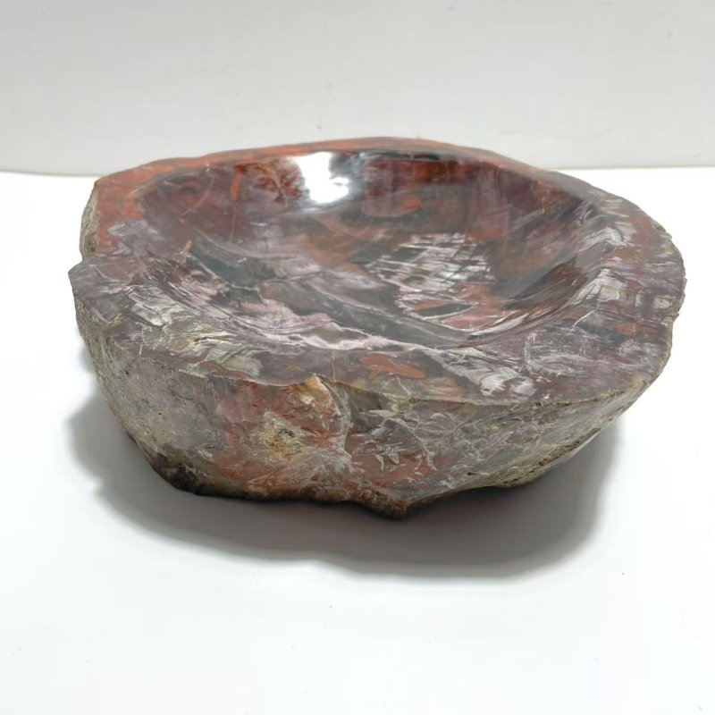 2 Pieces Large Petrified Wood Bowl - Wholesale Crystals