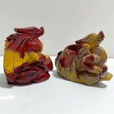 2 Pieces Mookaite Flying Dragon Castle Carving 1 -Wholesale Crystals