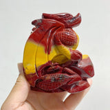2 Pieces Mookaite Flying Dragon Castle Carving 1 -Wholesale Crystals