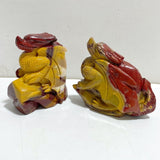 2 Pieces Mookaite Flying Dragon Castle Carving 1 -Wholesale Crystals