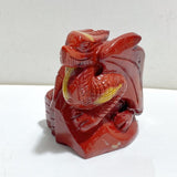 2 Pieces Mookaite Flying Dragon Castle Carving 2 -Wholesale Crystals