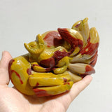 2 Pieces Mookaite Nine-tailed Fox Carving 3 -Wholesale Crystals