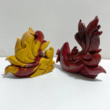 2 Pieces Mookaite Nine-tailed Fox Carving -Wholesale Crystals