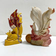2 Pieces Mookaite Nine-tailed Fox Carving 6 -Wholesale Crystals