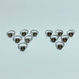 2 Types Cut Faceted Smoky Quartz Rings Heart Shape Wholesale - Wholesale Crystals