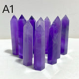 2 Types Purple Fluorite Tower Point Wholesale -Wholesale Crystals