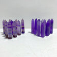 2 Types Purple Fluorite Tower Point Wholesale -Wholesale Crystals