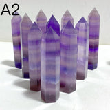 2 Types Purple Fluorite Tower Point Wholesale -Wholesale Crystals