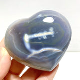 20 Pieces Black Orca Agate Heart 5 - Wholesale Crystals