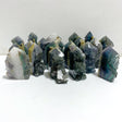 20 Pieces Blue Fluorite Mixed Pyrite Raw Side Tower Point -Wholesale Crystals