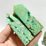 20 Pieces Indonesia Turquoise Druzy Geode Tower Points - Wholesale Crystals