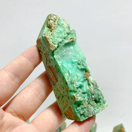 20 Pieces Indonesia Turquoise Druzy Geode Tower Points - Wholesale Crystals