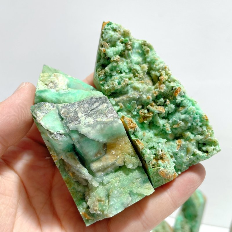 20 Pieces Indonesia Turquoise Druzy Geode Tower Points - Wholesale Crystals