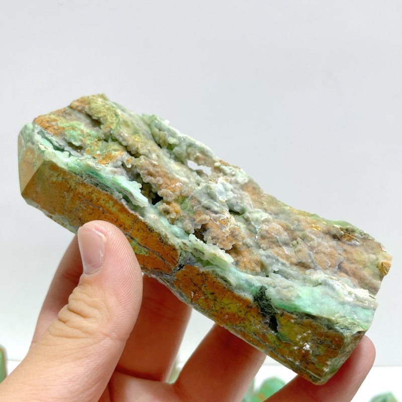20 Pieces Indonesia Turquoise Druzy Geode Tower Points - Wholesale Crystals