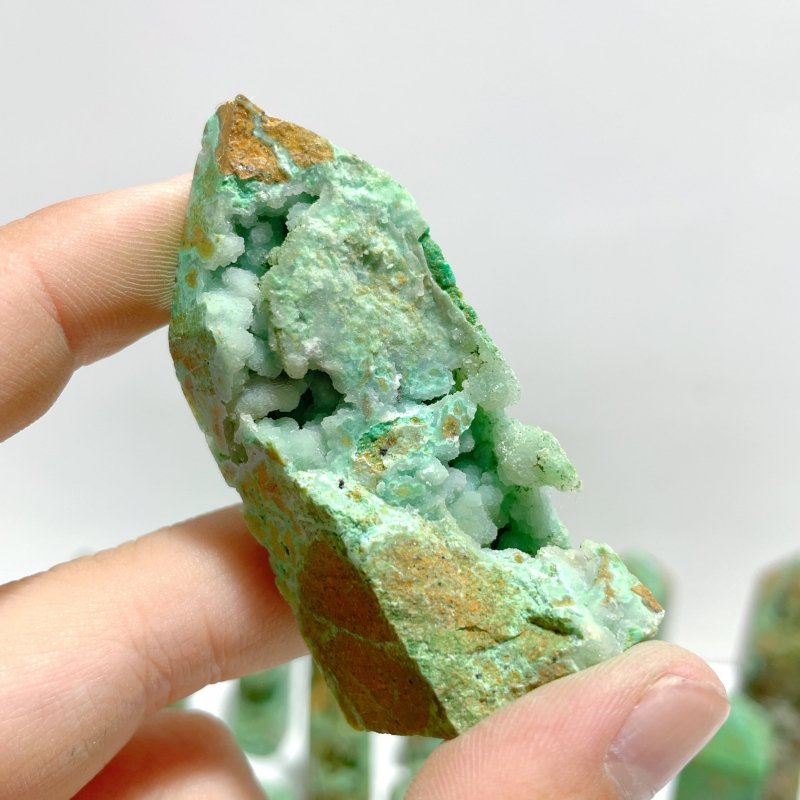 20 Pieces Indonesia Turquoise Druzy Geode Tower Points - Wholesale Crystals