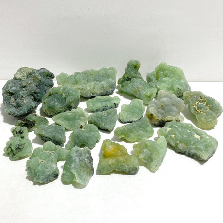 21 Pieces Prehnite Raw Stone Specimen -Wholesale Crystals