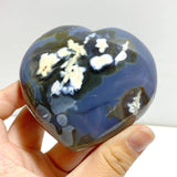 22 Pieces Black Orca Agate Heart 1 - Wholesale Crystals