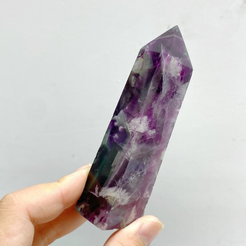 22 Pieces Feather Fluorite Four - sided Point - Wholesale Crystals