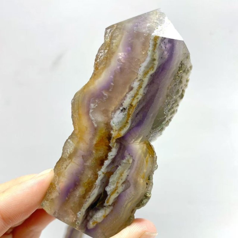 22 Pieces Fluorite Mixed Pyrite Calcite Slabs - Wholesale Crystals