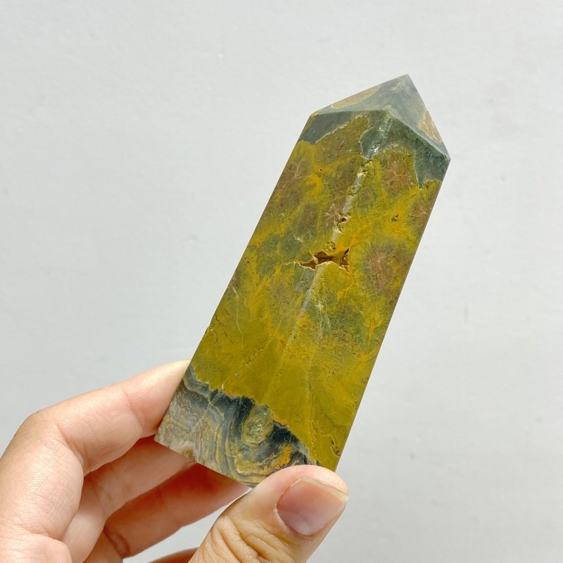 22 Pieces Ocean Jasper Four-sided Point 3 -Wholesale Crystals