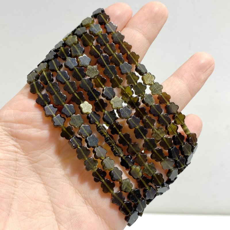 22 Types Flower Shape Bracelets Wholesale Green Aventurine Amazonite Moss Agate -Wholesale Crystals