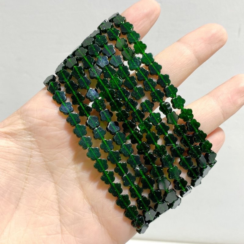 22 Types Flower Shape Bracelets Wholesale Green Aventurine Amazonite Moss Agate -Wholesale Crystals