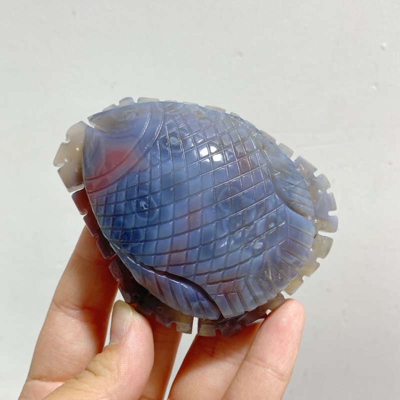 23 Pieces Africa Red Agate Sea Animals Carving -Wholesale Crystals