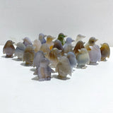 23 Pieces Geode Druzy Agate Penguin Carving -Wholesale Crystals