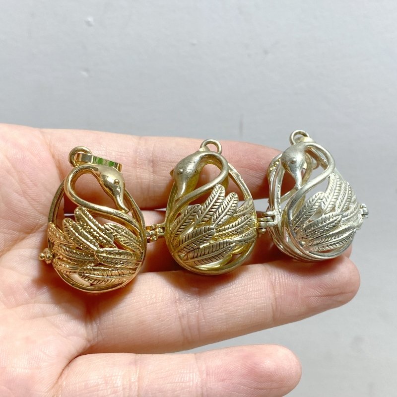 239 Pieces Hollowed Locket Openable Pendants For DIY Crystal Charms Closeout -Wholesale Crystals