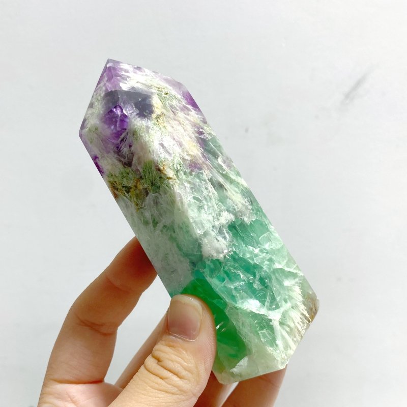 24 Pieces Feather Fluorite Four-sided Points -Wholesale Crystals