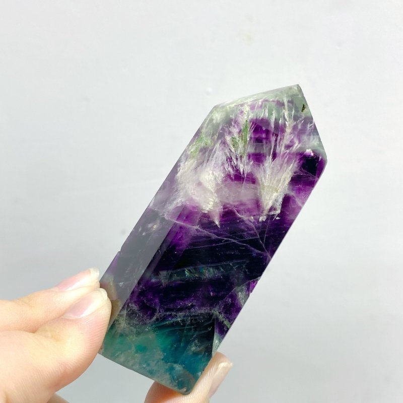 26 Pieces Feather Fluorite Four - sided Tower - Wholesale Crystals