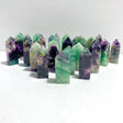 26 Pieces Feather Fluorite Four - sided Tower - Wholesale Crystals