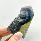 27 Pieces Blue Fluorite Mixed Pyrite Raw Side Tower -Wholesale Crystals
