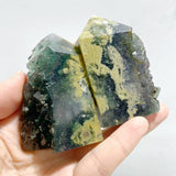 27 Pieces Blue Fluorite Mixed Pyrite Raw Side Tower -Wholesale Crystals