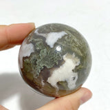 27 Pieces Moss Agate Spheres Ball - Wholesale Crystals