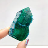 3 - 6CM Small Chrysocolla Mixed Malachite Raw Side Point Tower Wholesale - Wholesale Crystals