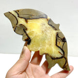 3 Pairs Septarium Butterfly Wing Carving With Stand 4 - Wholesale Crystals