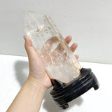 3 Pieces Large Clear Quartz Points With Stand - Wholesale Crystals