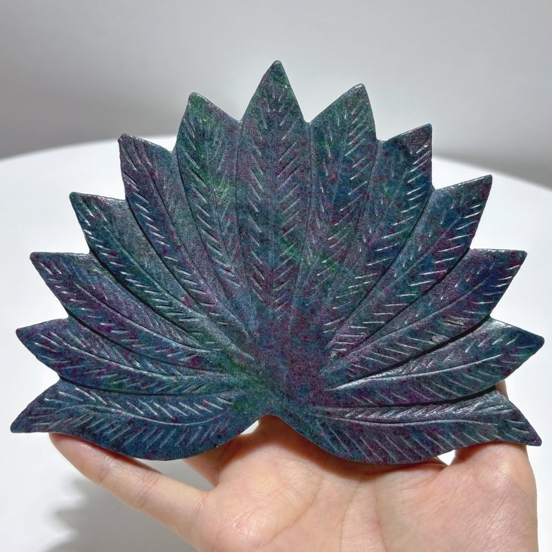 3 Pieces Peacock Crystal Carving With Stand Blue Aventurine Ruby In Kyanite - Wholesale Crystals