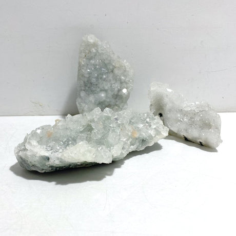 3 Pieces Raw Apophyllite Mineral Specimen -Wholesale Crystals
