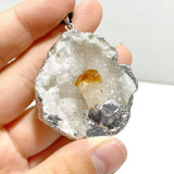 3 Styles Geode Druzy Agate Slice Irregular Pendant Wholesale Black Tourmaline Amethyst Citrine - Wholesale Crystals