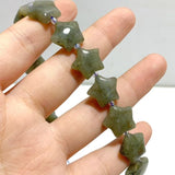 3 Types 1.5CM Drilled Star DIY Beads Strands Wholesale Dragon Blood Stone Labradorite - Wholesale Crystals