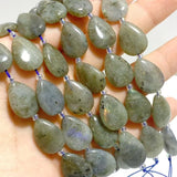 3 Types Mini Drilled Waterdrop Shape DIY Beads Strands Wholesale Dragon Blood Stone Labradorite - Wholesale Crystals