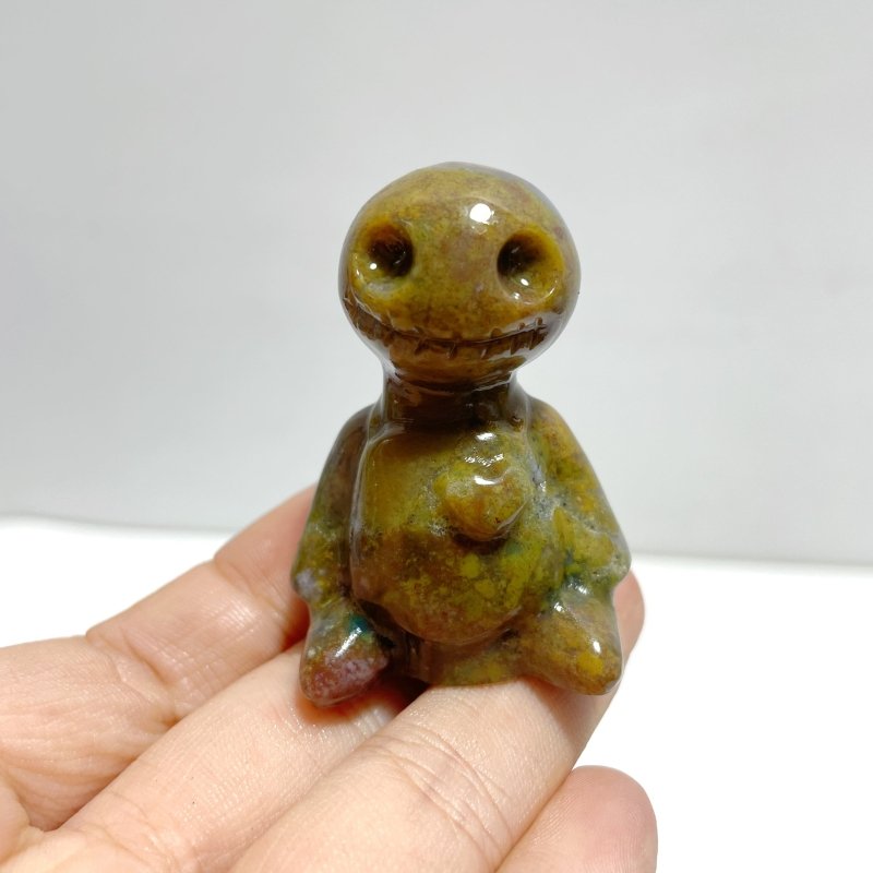 30 Pieces Ocean Jasper Voodoo Doll Carving - Wholesale Crystals