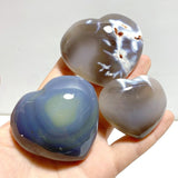 31 Pieces Black Orca Agate Heart 4 - Wholesale Crystals