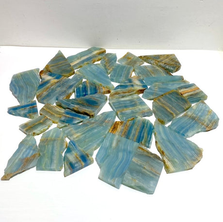 32 Pieces Blue Onyx Slab - Wholesale Crystals