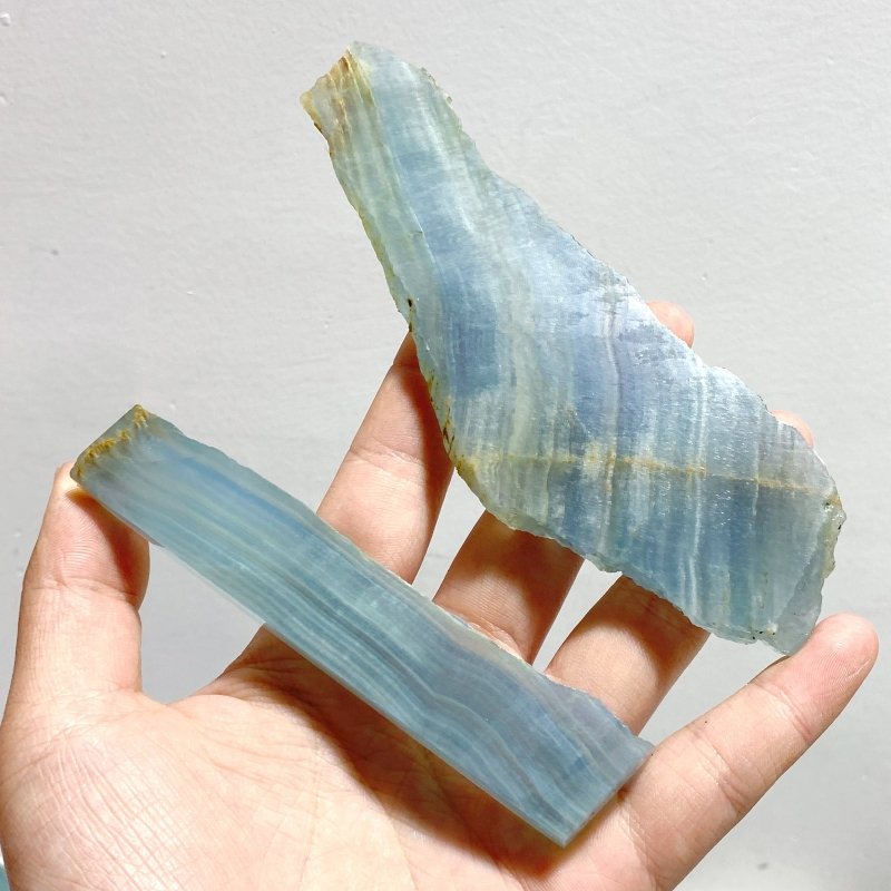 32 Pieces Blue Onyx Slab - Wholesale Crystals