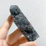 33 Pieces Blue Fluorite Mixed Pyrite Raw Side Tower -Wholesale Crystals
