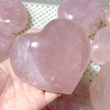 33 Pieces Large Rose Quartz Heart (Sea Freight Only) -Wholesale Crystals