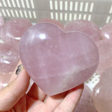 33 Pieces Large Rose Quartz Heart (Sea Freight Only) -Wholesale Crystals